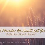 God Will Provide: He Can’t Let You Down